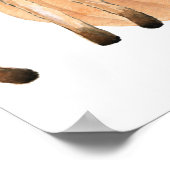 Affiche de bienvenue Baby shower de bois d'automne (Coin)