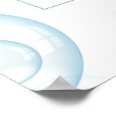 Affiche de bienvenue Baby shower de canard en caou (Coin)