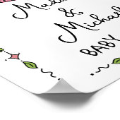 Affiche de bienvenue Baby shower de cime de cime d (Coin)