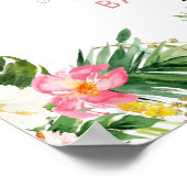 Affiche de bienvenue Baby shower de fentes pour fi (Coin)