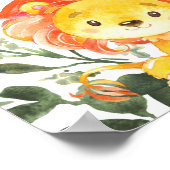 Affiche de bienvenue Baby shower de Jungle Animals (Coin)