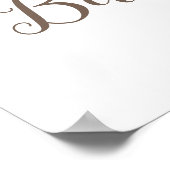 Affiche de bienvenue Baby shower de linge de bébé  (Coin)