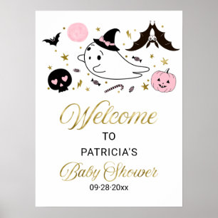 Affiche de bienvenue Baby shower de Little Boo Hal