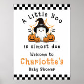 Affiche de bienvenue Baby shower de Little Boo Hal (Devant)