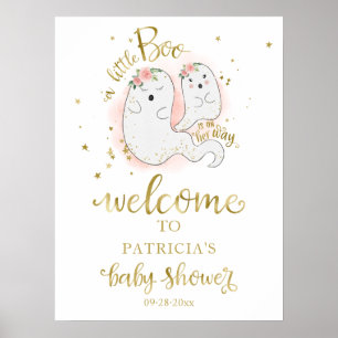 Affiche de bienvenue Baby shower de Little Boo Hal