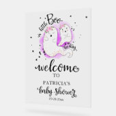 Affiche de bienvenue Baby shower de Little Boo Hal (Angle)