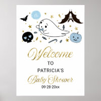 Affiche de bienvenue Baby shower de Little Boo Hal
