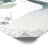 Affiche de bienvenue Baby shower de Noël (Coin)