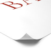 Affiche de bienvenue Baby shower de Noël de mignon (Coin)