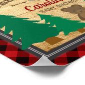 Affiche de bienvenue Baby shower de petit bûcheron (Coin)