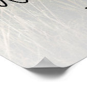 Affiche de bienvenue Baby shower de script moderne (Coin)