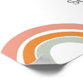 Affiche de bienvenue Baby shower de singe mignonne (Coin)