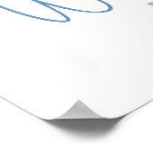 Affiche de bienvenue Baby shower de Teddy Bear (Coin)