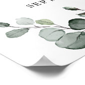 Affiche de bienvenue Baby shower de verdure neutre (Coin)