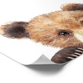 Affiche de bienvenue Baby shower des animaux de bo (Coin)