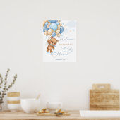 Affiche de bienvenue Baby shower des ballons de l' (Cuisine)