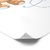 Affiche de bienvenue Baby shower des ballons de l' (Coin)