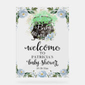 Affiche de bienvenue Baby shower d'Halloween Flora (Recto)