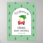 Affiche de bienvenue Baby shower d'hiver de Little (Devant)