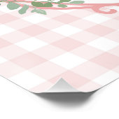 Affiche de bienvenue Baby shower d'une fille d'oie (Coin)