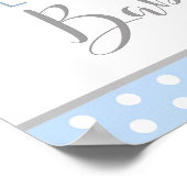 Affiche de bienvenue Baby shower éléphant (Coin)