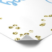 Affiche de bienvenue Baby shower Elephant Prince (Coin)