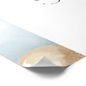 Affiche de bienvenue Baby shower en arc de laiton  (Coin)