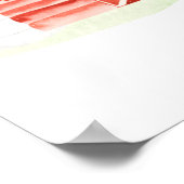 Affiche de bienvenue Baby shower ferme Bébé Animau (Coin)