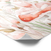 Affiche de bienvenue Baby shower Fleur sauvage et (Coin)