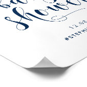 Affiche de bienvenue Baby shower Gold Bold Script (Coin)