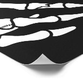 Affiche de bienvenue Baby shower Halloween crâne (Coin)