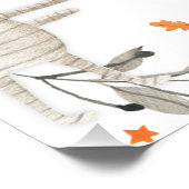 Affiche de bienvenue Baby shower Halloween Little  (Coin)