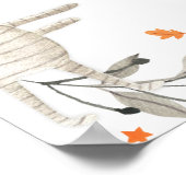 Affiche de bienvenue Baby shower Halloween Little (Coin)