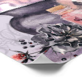 Affiche de bienvenue Baby shower Halloween Witch (Coin)