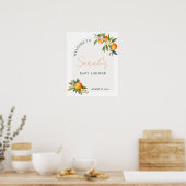 Affiche de bienvenue Baby shower Little Cutie (Cuisine)