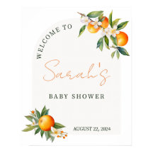 Affiche de bienvenue Baby shower Little Cutie