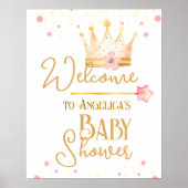Affiche de bienvenue Baby shower Little Princess (Devant)