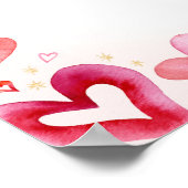 Affiche de bienvenue Baby shower Little Sweetheart (Coin)