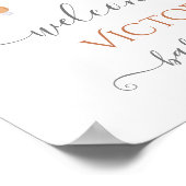 Affiche de bienvenue Baby shower mobile Boho Scand (Coin)