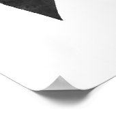 Affiche de bienvenue Baby shower noir (Coin)