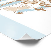 Affiche de bienvenue Baby shower Ouest Cowboy (Coin)