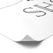 Affiche de bienvenue Baby shower Pastel Purple (Coin)