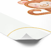 Affiche de bienvenue Baby shower personnalisée (Coin)