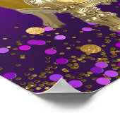 Affiche de bienvenue Baby shower Princess Gold Pur (Coin)