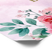 Affiche de bienvenue Baby shower princesse de cygn (Coin)