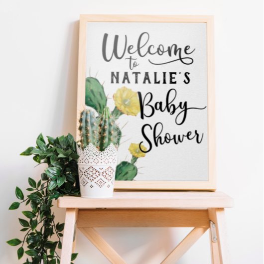 Affiche de bienvenue Baby shower réussie
