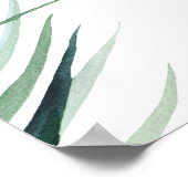 Affiche de bienvenue Baby shower Safari Animaux Po (Coin)