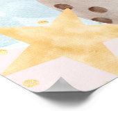 Affiche de bienvenue Baby shower spatial fille (Coin)