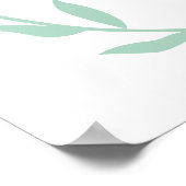 Affiche de bienvenue Baby shower Tea Party (Coin)