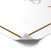 Affiche de bienvenue Baby shower Tini Espresso Mar (Coin)